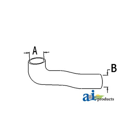 A & I Products Radiator Hose, Lower 9" x2" x2" A-10A9932